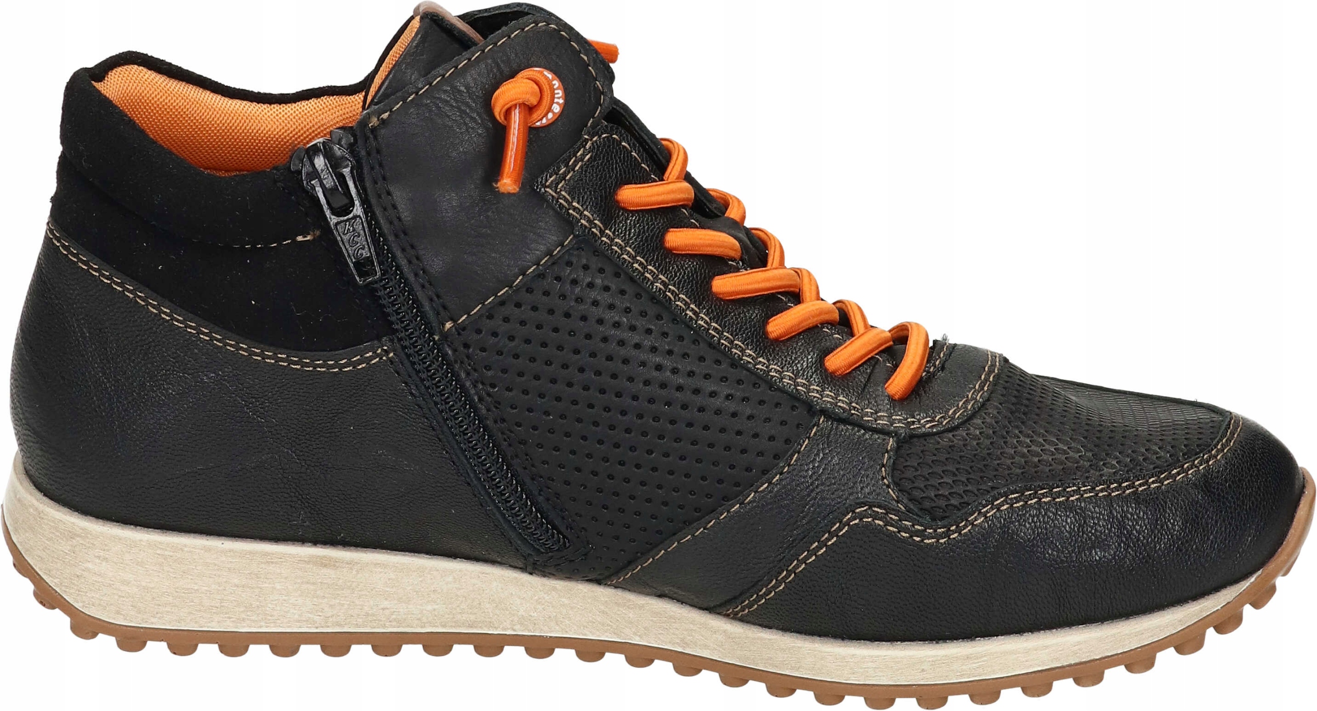 BOTKI REMONTE 990181-01 CZARNE DAMSKIE SKÓRZANE Rozmiar 42