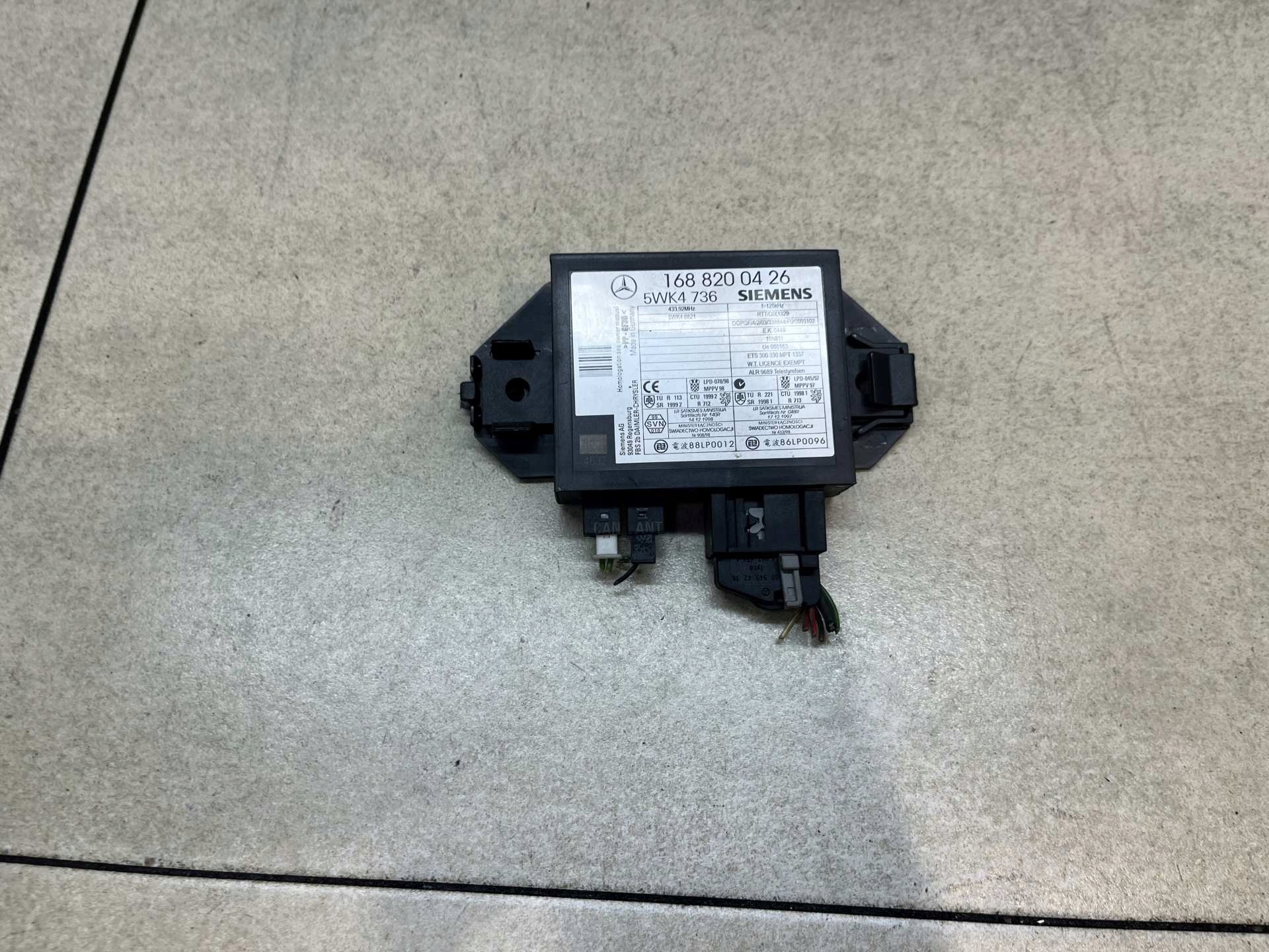 modulo IMMOBILAIZERA MERCEDES W168 1.6B LIFT 1688200426