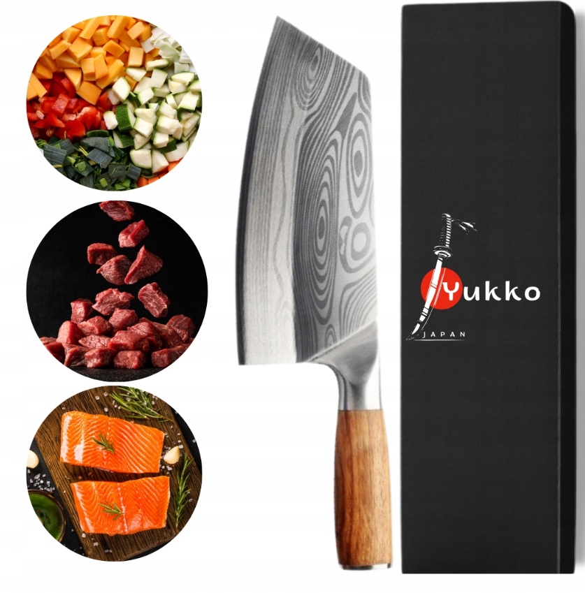 Univerzální sekáček Velký japonský styl Dřevěná rukojeť Velmi ostrý