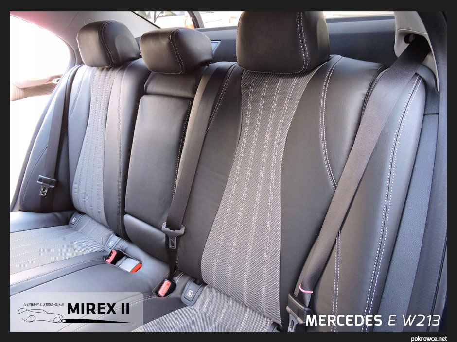 Pokrowce ze skóry i alkantary Mercedes E W213 Przeznaczenie komplet siedzeń