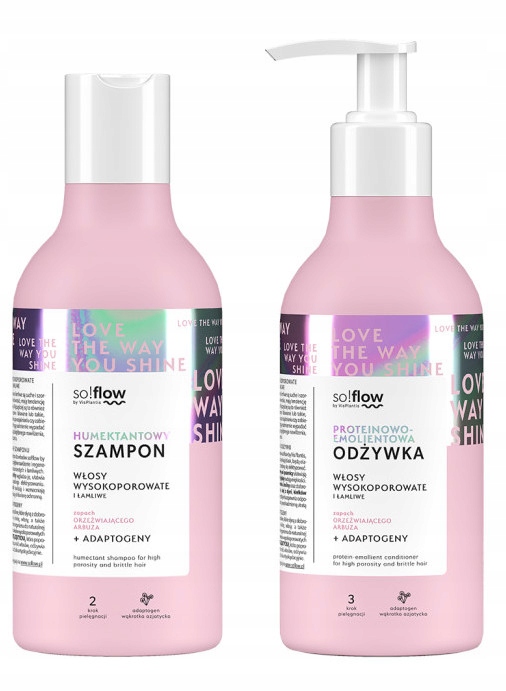 SO!FLOW ZESTAW WŁOSY WYSOKOPOROWATE SZAMPON + ODŻYWKA