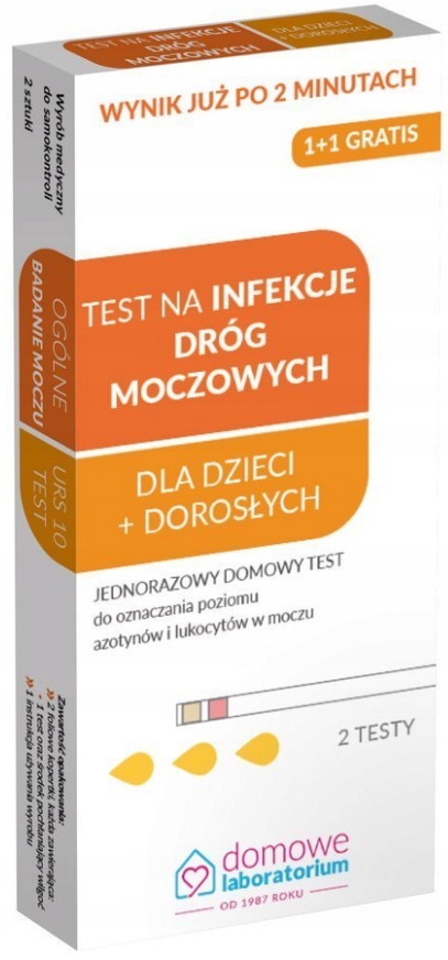 

Test na infekcje dróg moczowych dzieci i dorosłych
