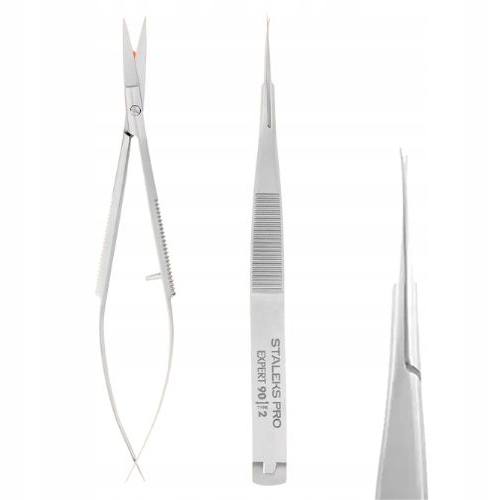 Staleks Pro Mikro Nůžky Na Modelování Obočí Expert SE-90/2