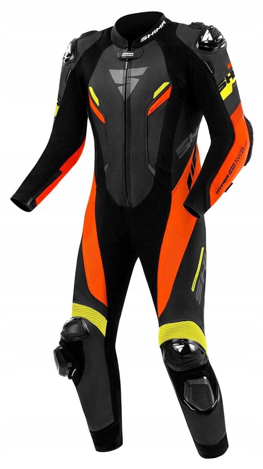 Shima Hyper-rs Jednodielny Kožený Motocyklový Oblek Fluo