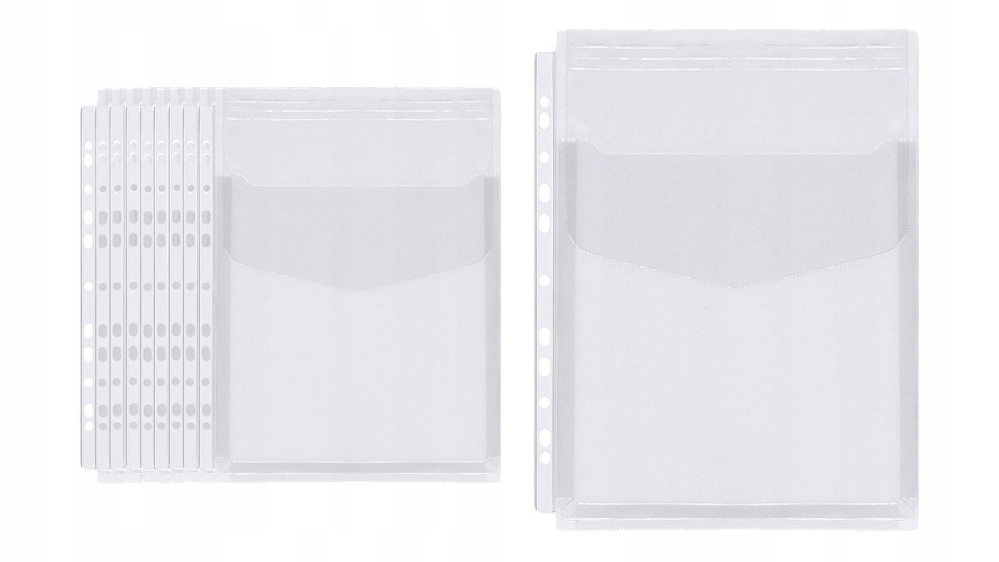 

Koszulki obwoluty A4 poszerzane na katalog 10szt