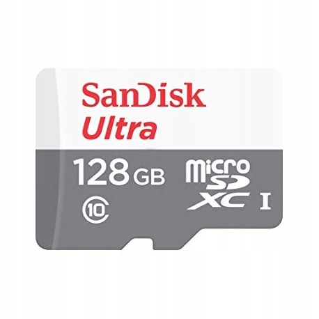 

Sandisk 128 Gb micro Sd XC CL 10 Ultra 100MBs UHS1