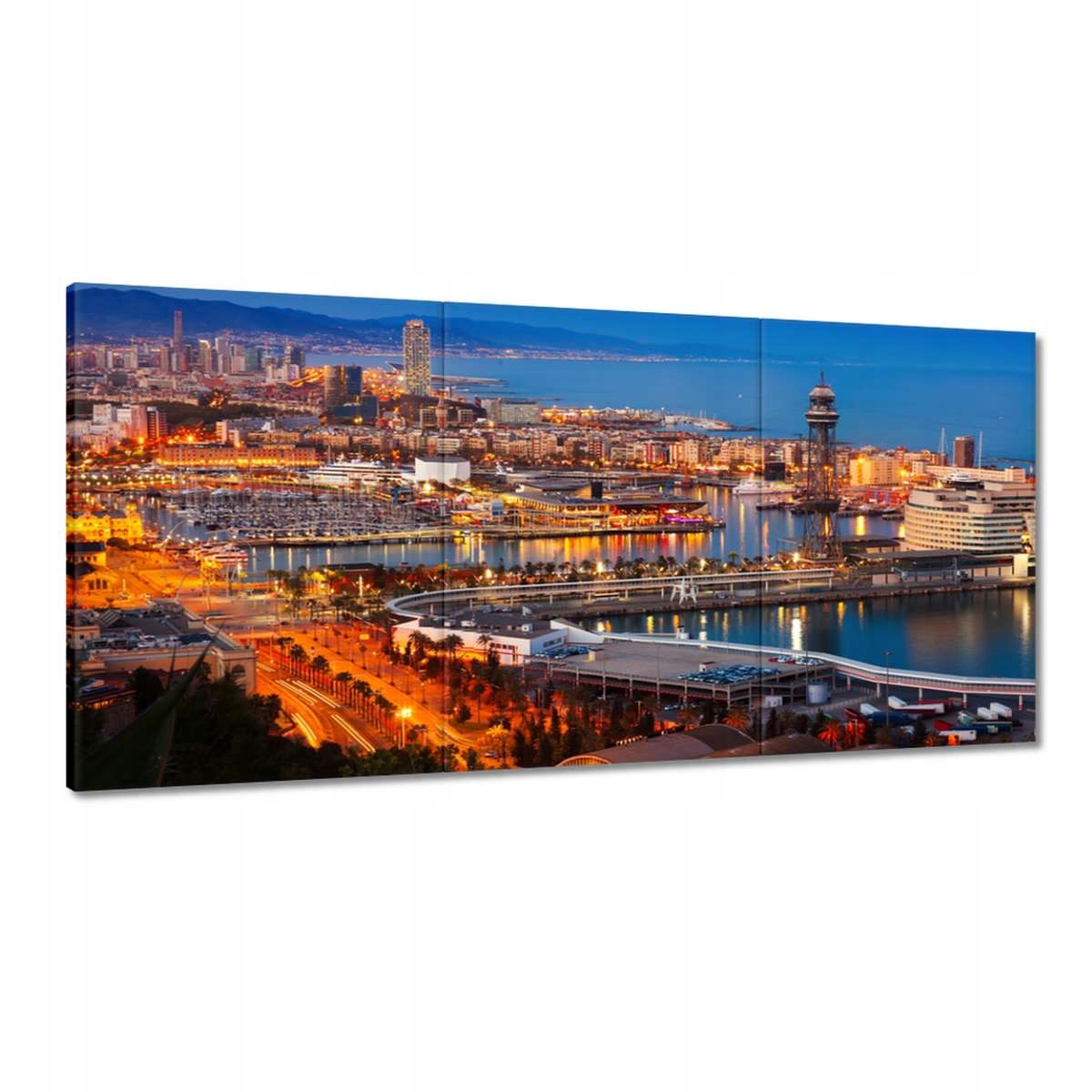Obrazy 180x90 Barcelona Nočná krajina