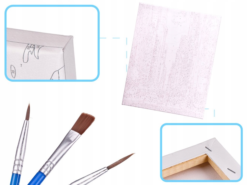 MIASTO ULICA MALOWANIE PO NUMERACH OBRAZ 40X50CM Marka KIK