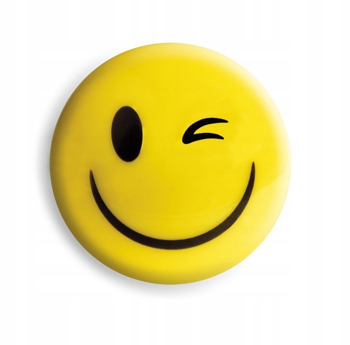 MAGNESY OKRĄGŁE KOLOROWE DO TABLIC 6szt SMILE