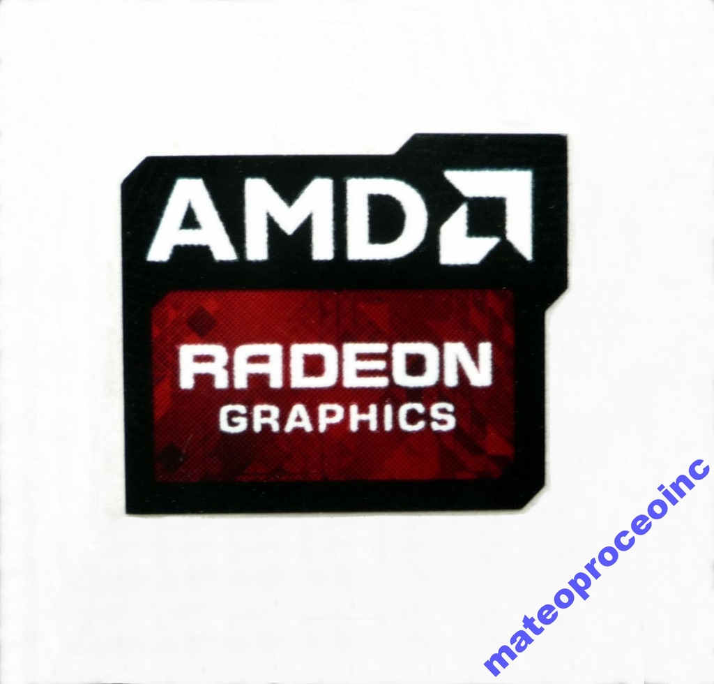 Naklejka RADEON GRAPHICS 20 x 16 mm 016b