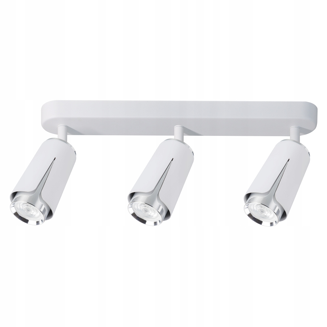 Stropní Svítidlo Spot Flower Bílá Stříbrná 3xGU10 48 cm Závěsná lampa Pokoj