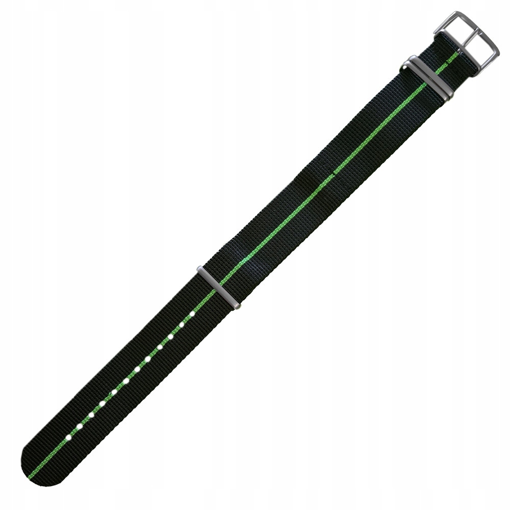 Pásek k hodinkám Traser TS-107418 černý, zelený 22 mm