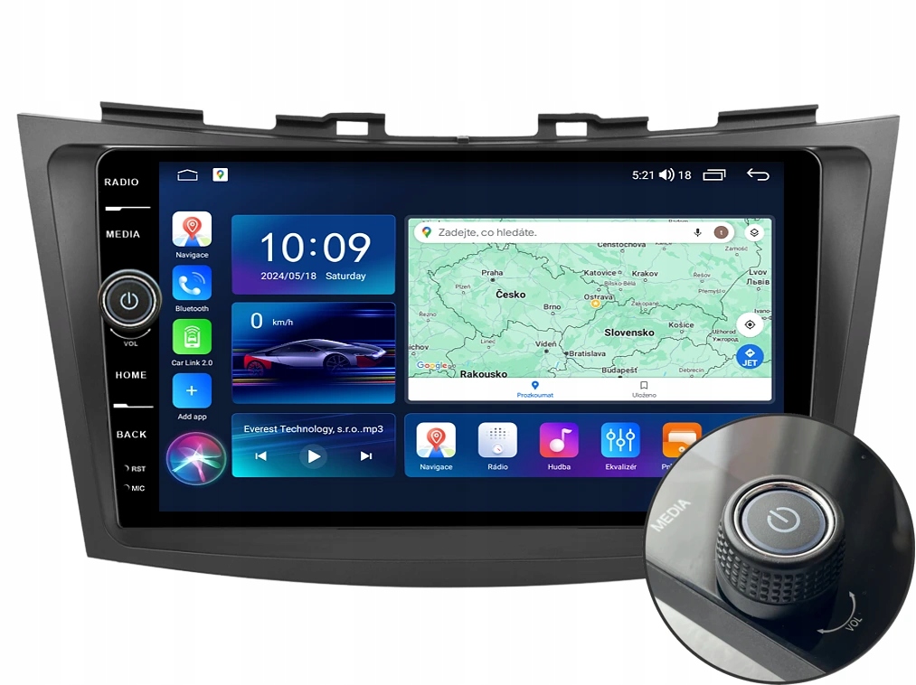Everest 2DIN autorádio EVE48 Android, Suzuki Swift