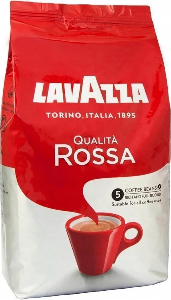 Levně Lavazza Qualita Rossa Míchaná zrnková Káva 100% přírodní 1000g
