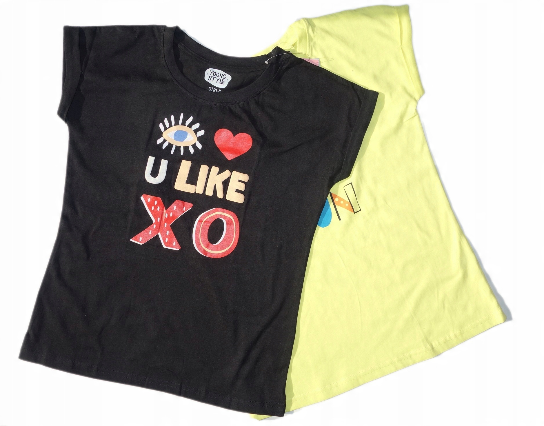 

Koszulka Dziewczęca T-shirt 2 Pack kolorowe 158