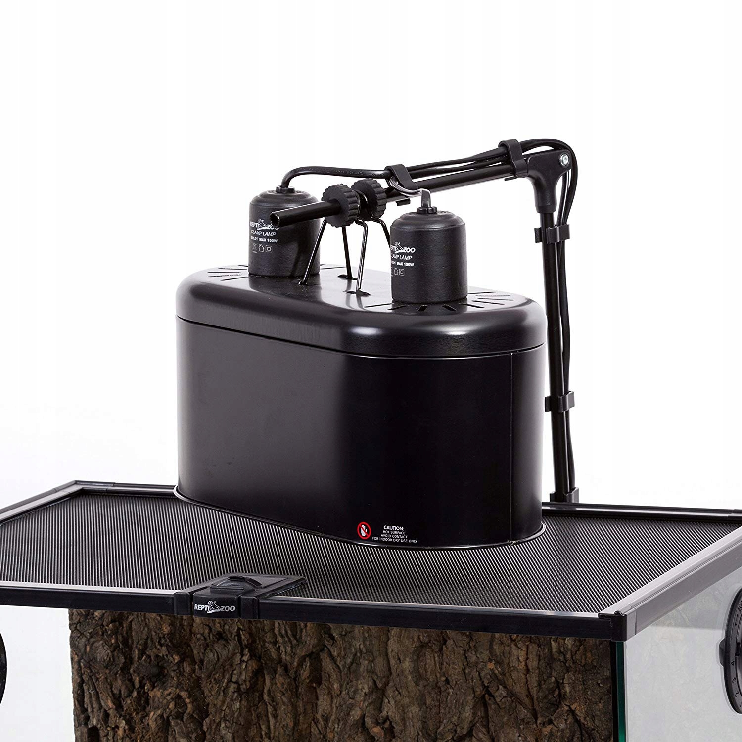 Levně Dvojitá Lampa Repti-zoo 2 X 150 W S Závitem E27 Pro Osvětlení A Topení