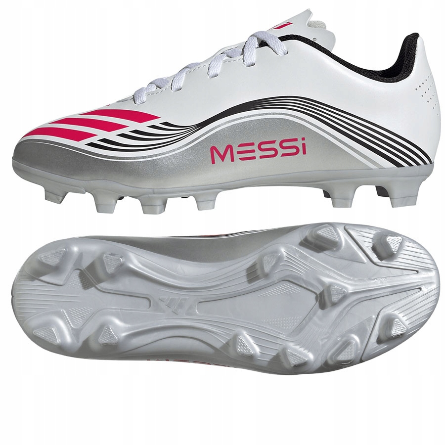 Adidas F50 Messi Club Jr Fg/mg (38) Boty Lanky Unisex Jr Bílá