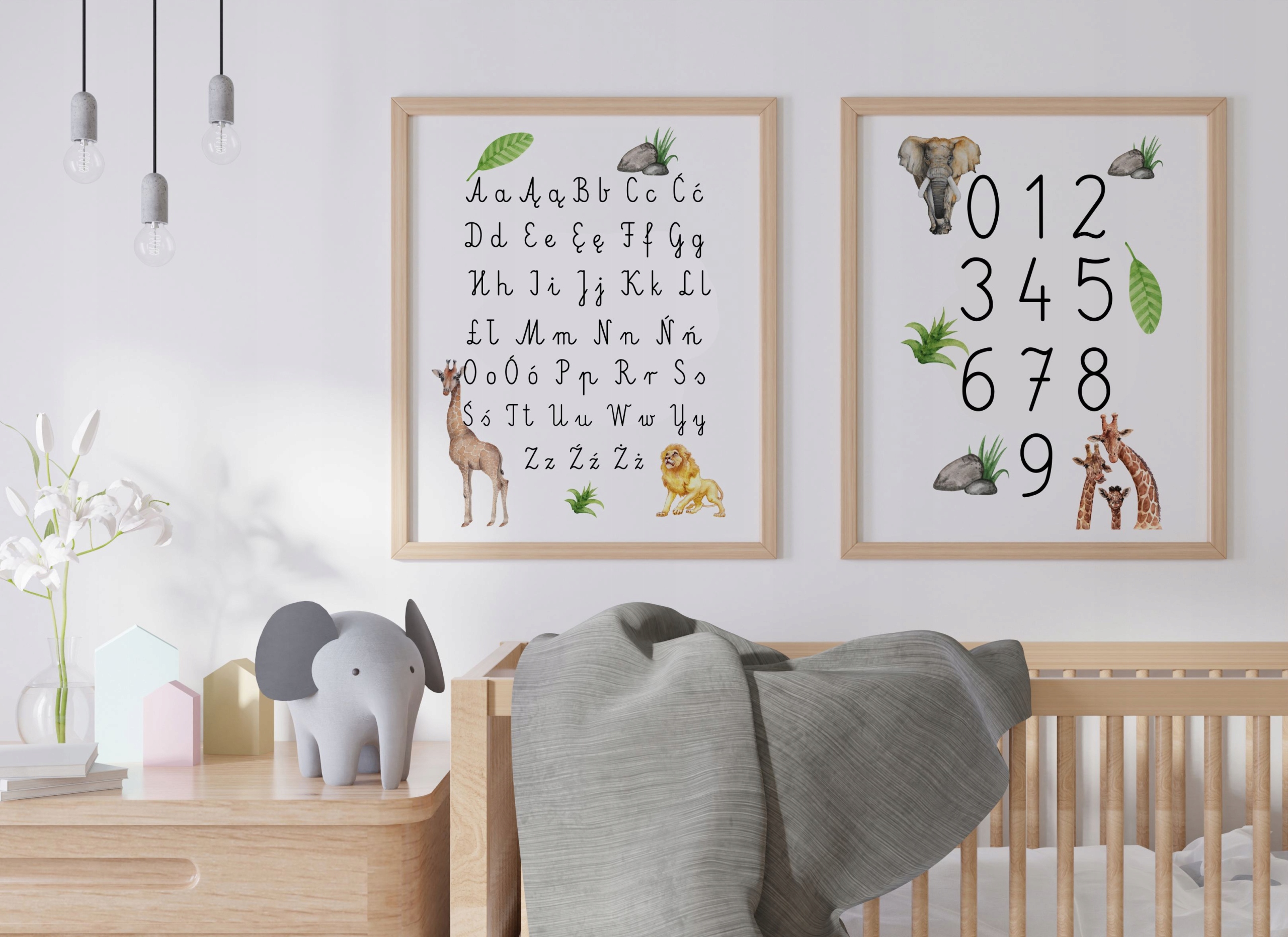 

Obrazek alfabet pisany cyfry obrazek safari A4