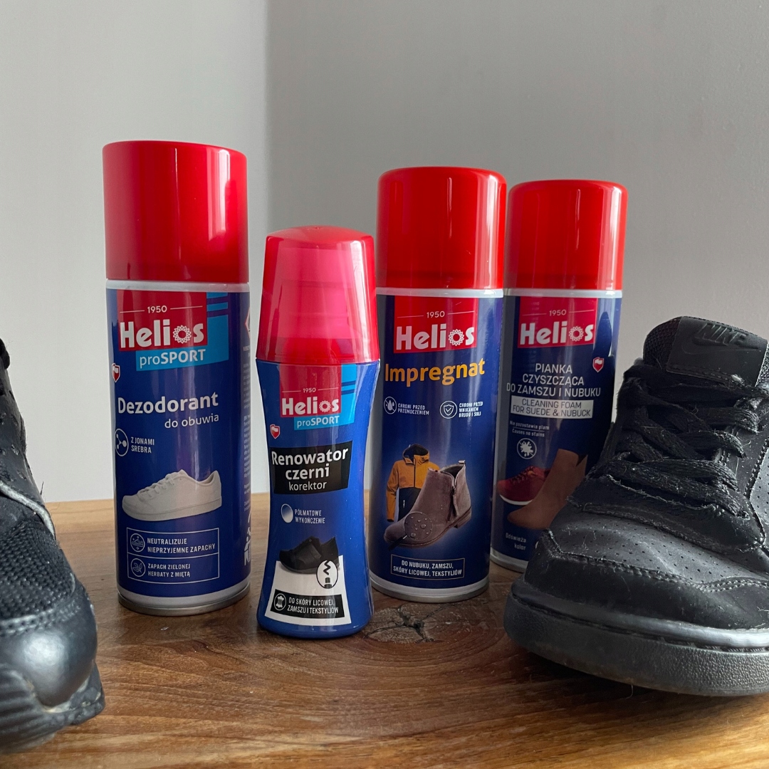 Helios zestaw do pielęgnacji czarnych butów
