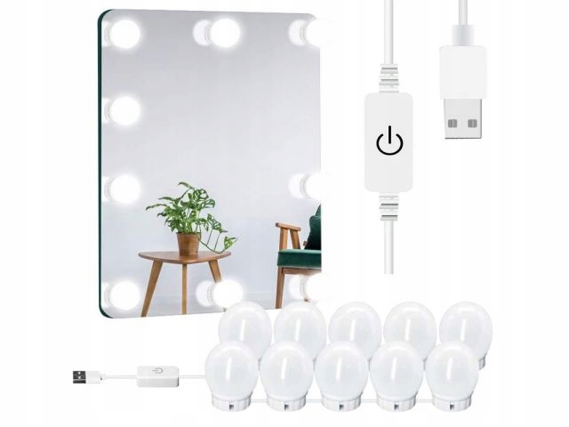 

Lampki Światełka Led Na Lustro Do Toaletki Makijaż