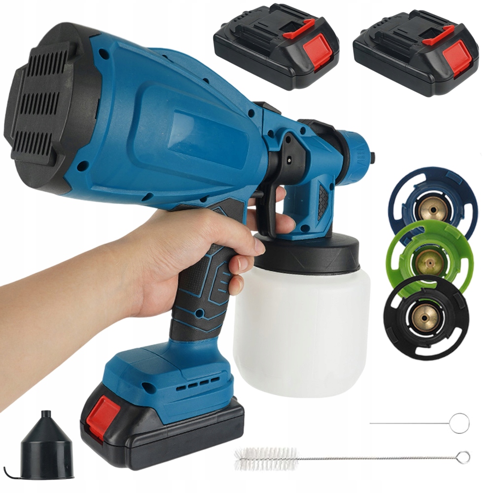 Malířská Pistole Na Malování Stěn 250W 3 Trysky 1000 ML