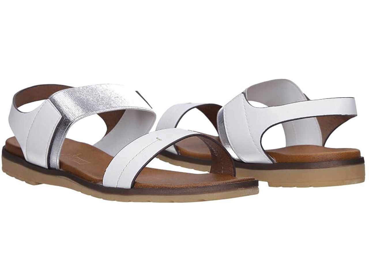 

Klasyczne Sandały Błyszcząca Gumka Obuwie Letnie