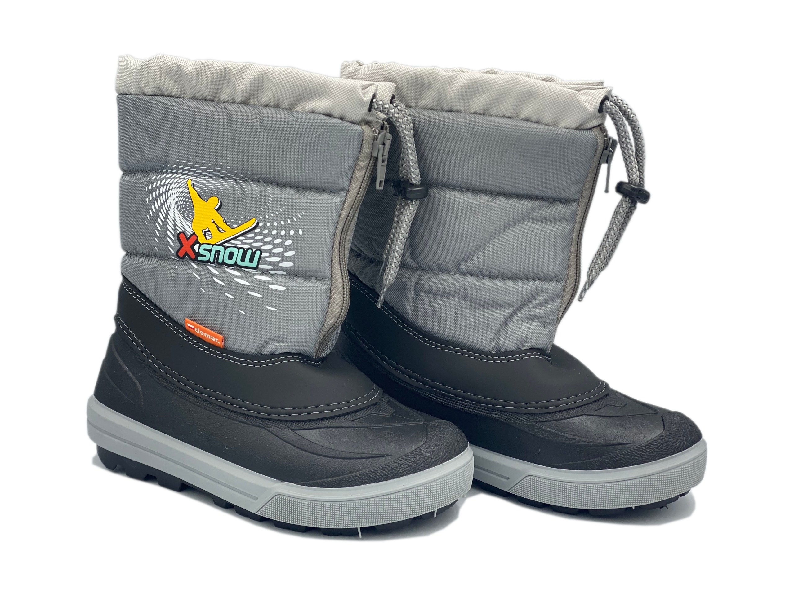 Demar Śniegowce KENNY Ocieplane Naturalna Wełna, szare roz. 34/35C Marka Demar