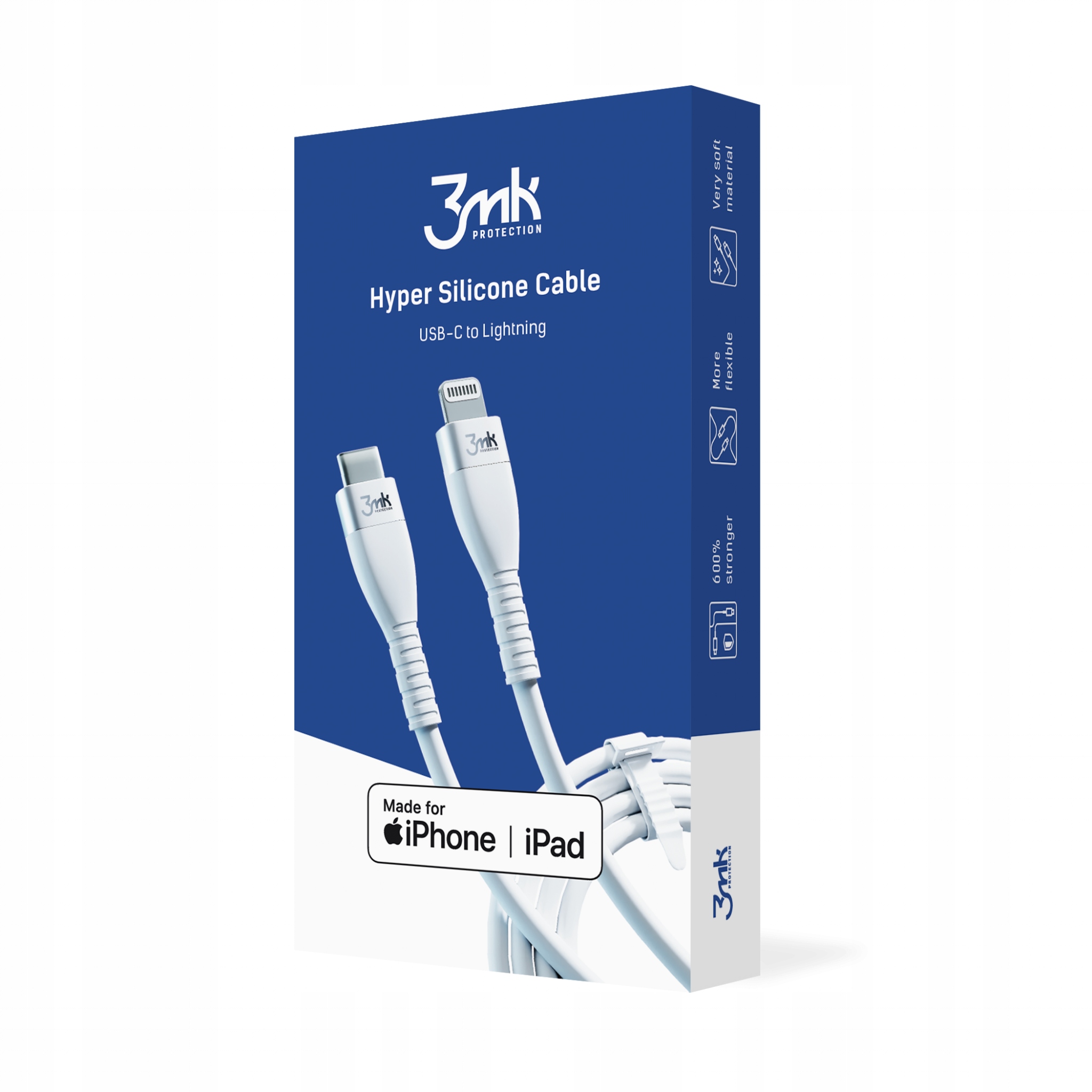 Kabel USB-C to Lightning do iPhone 3mk Hyper Cable Złącza USB typ C - Apple Lightning