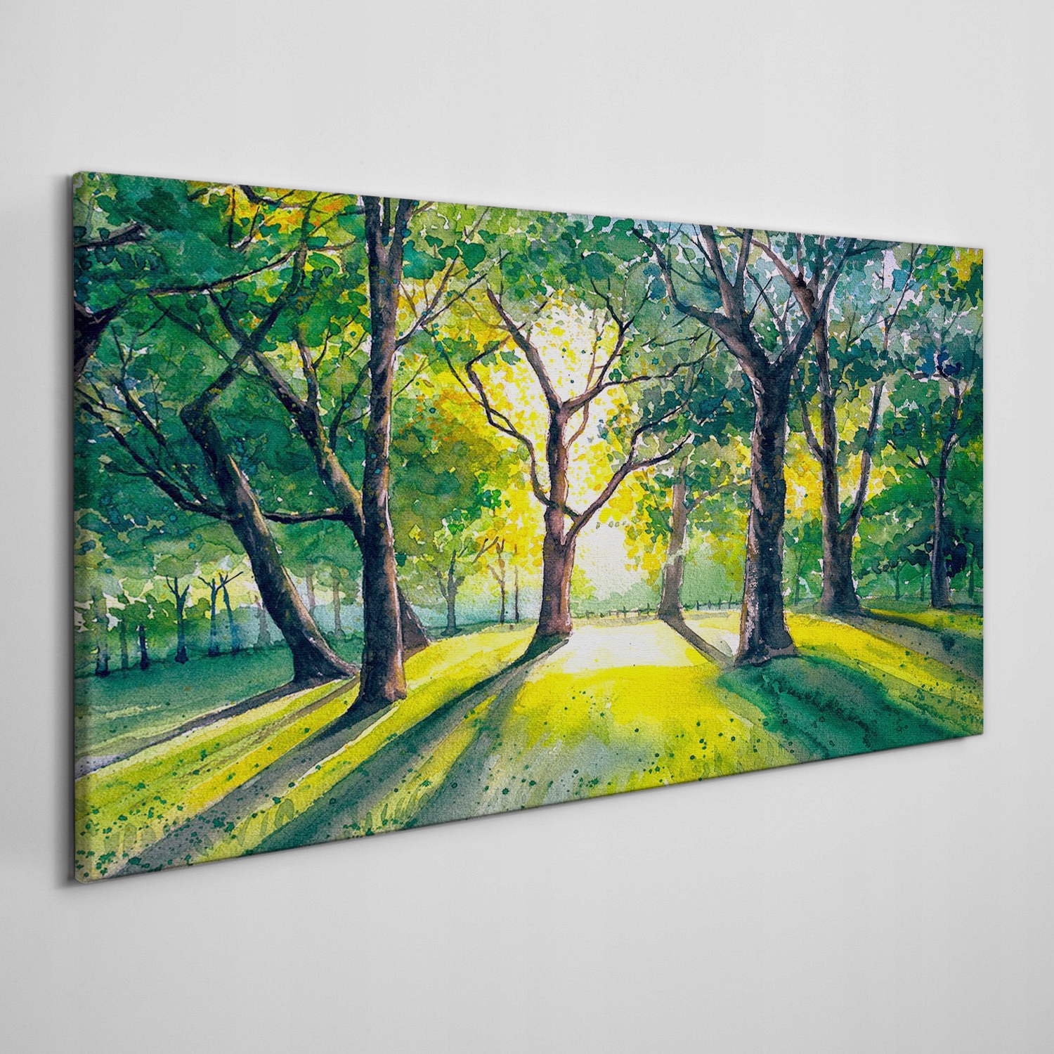 

Płótno obraz na ścianę Las liście słońce 140x70 cm