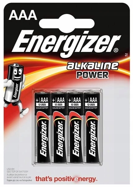 

Bateria Energizer Alkaliczne Aaa LR03 4SZT