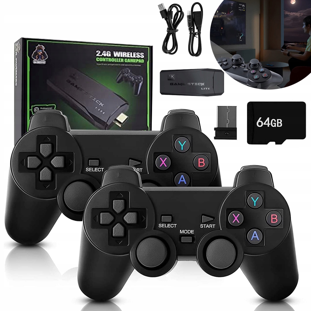 Konsola Do Telewizora Gry Emulator Gry 20000 Gier 2 Pady Bezprzewodowe