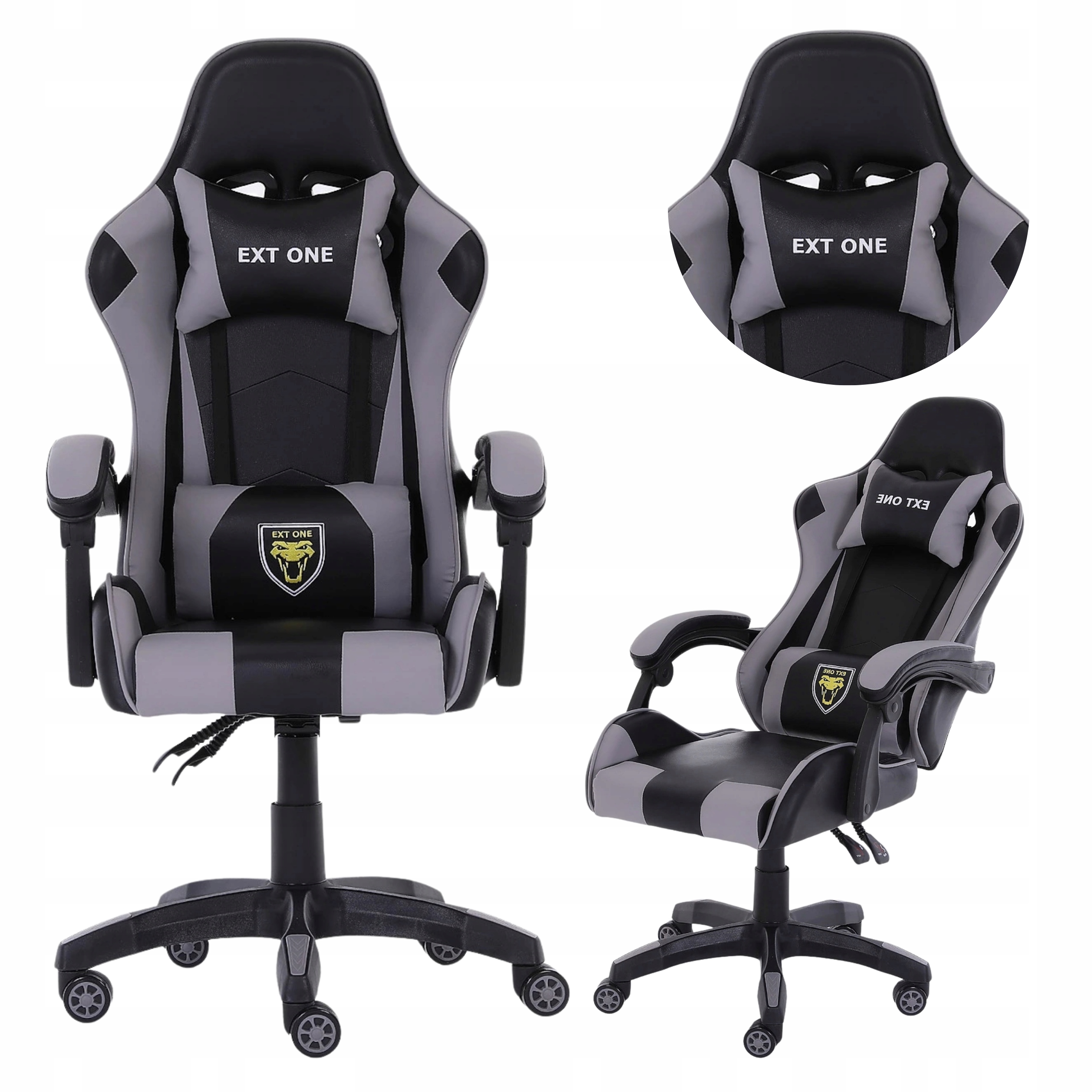 Herní otočná židle pro hráče, odklápěcí Pohodlný Kelímek 2 Polštáře