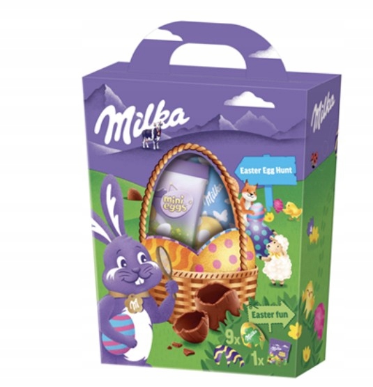 Levně Milka Košík s vajíčky na honbu za pokladem 12 x 162 g