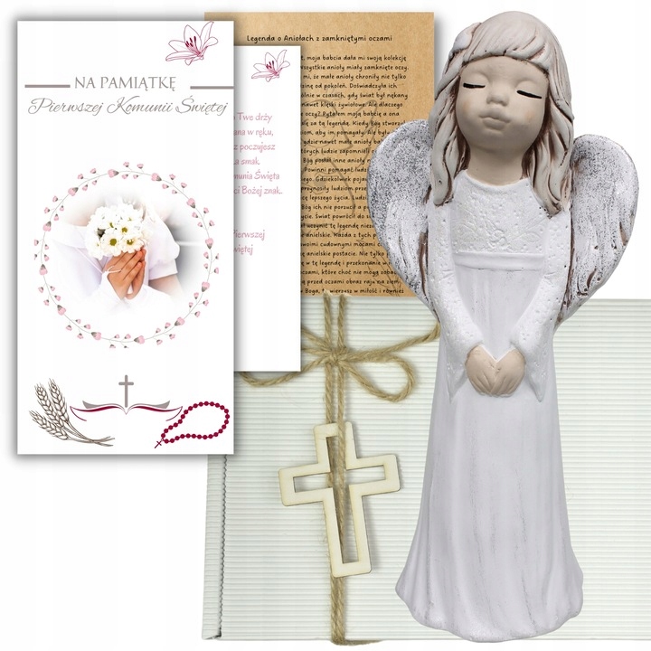 

Zestaw Komunia Figurka Anioła Stróża