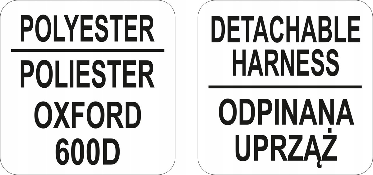 PAS NARZĘDZIOWY NA SZELKACH Z DWIEMA SAKWAMI Liczba kieszeni 2