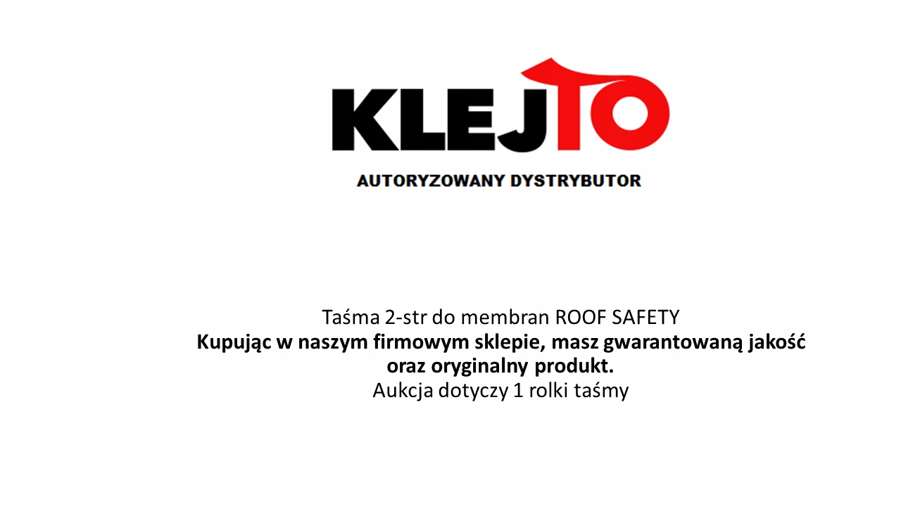 Taśma do membrany dachowej 15mm/25m ROOF SAFETY Grubość 0.22 mm