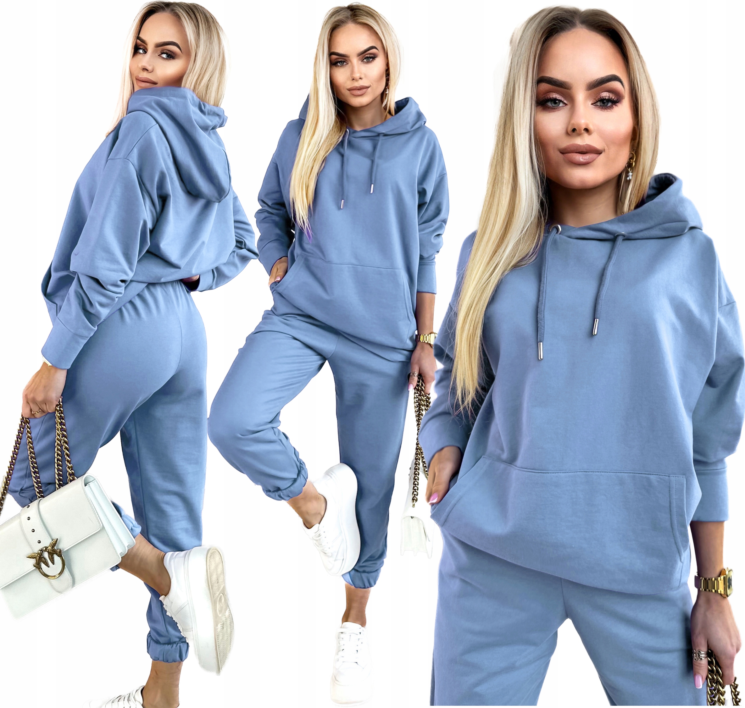 Dres damski Komplet Dresowy spodnie bluza M Laureen