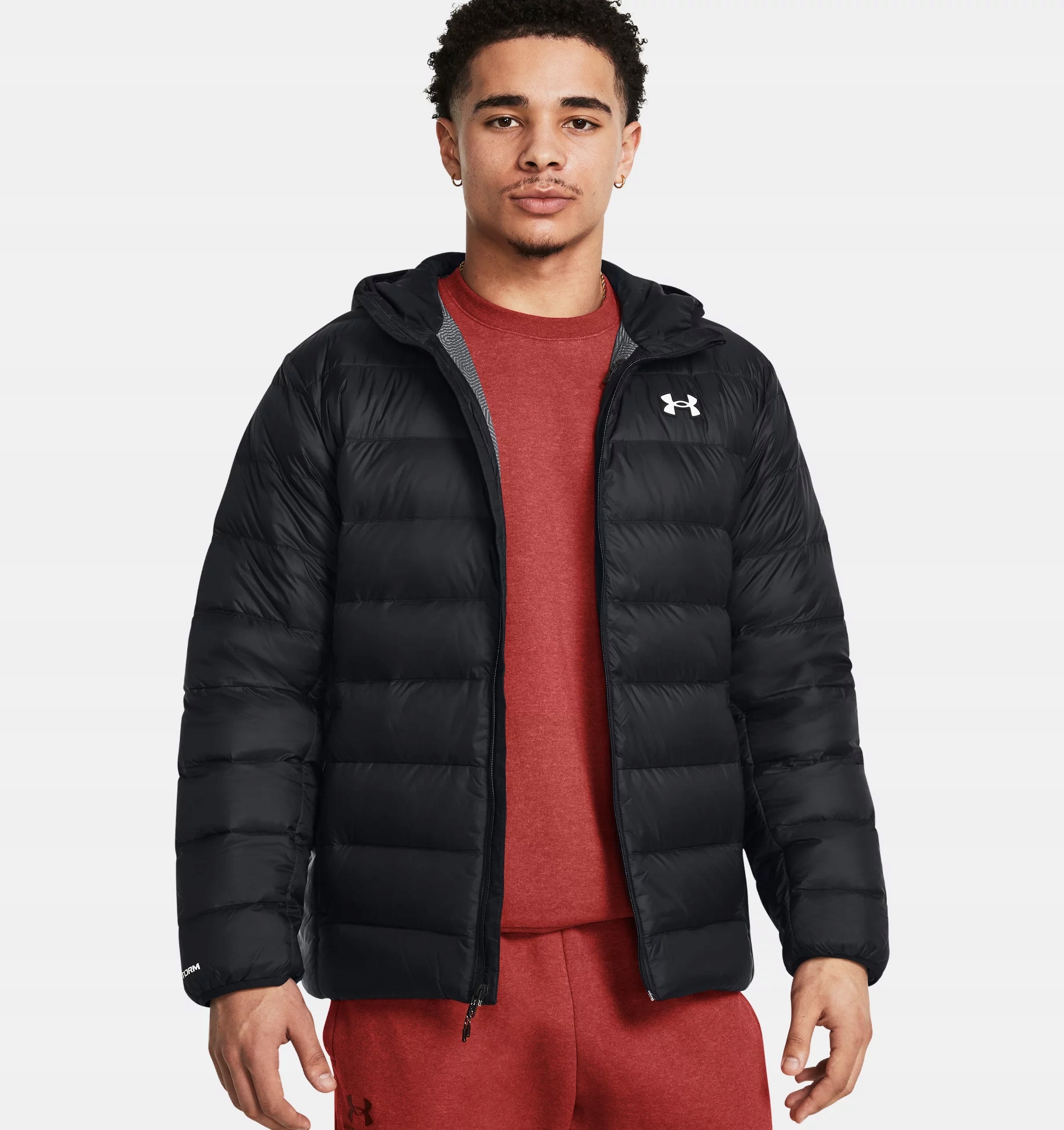 Pánská Jarní Péřová Bunda Under Armour, Přírodní, Lehká, Péřová, Černá