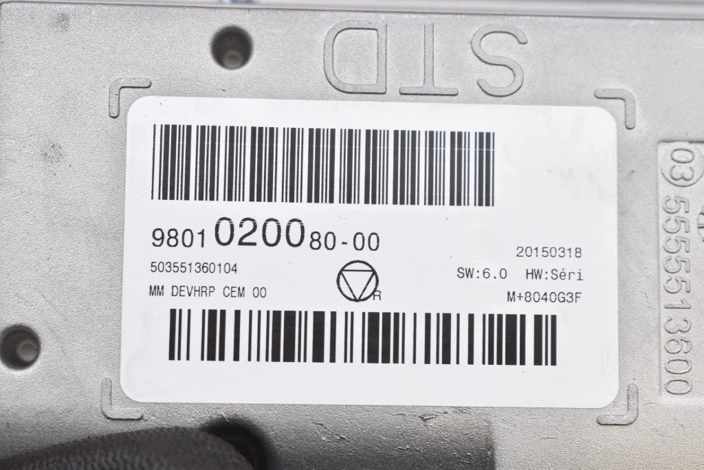 display RADIA navigation devices 9801020080 CITROEN C3 2 II LIFT 12-16