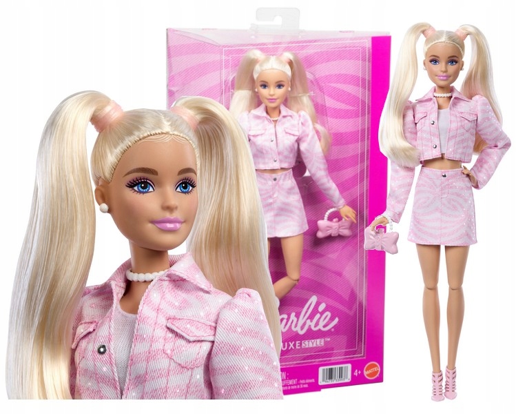 LALKA BARBIE DELUXE STYLE #9 w stroju w stylu Pink Denim