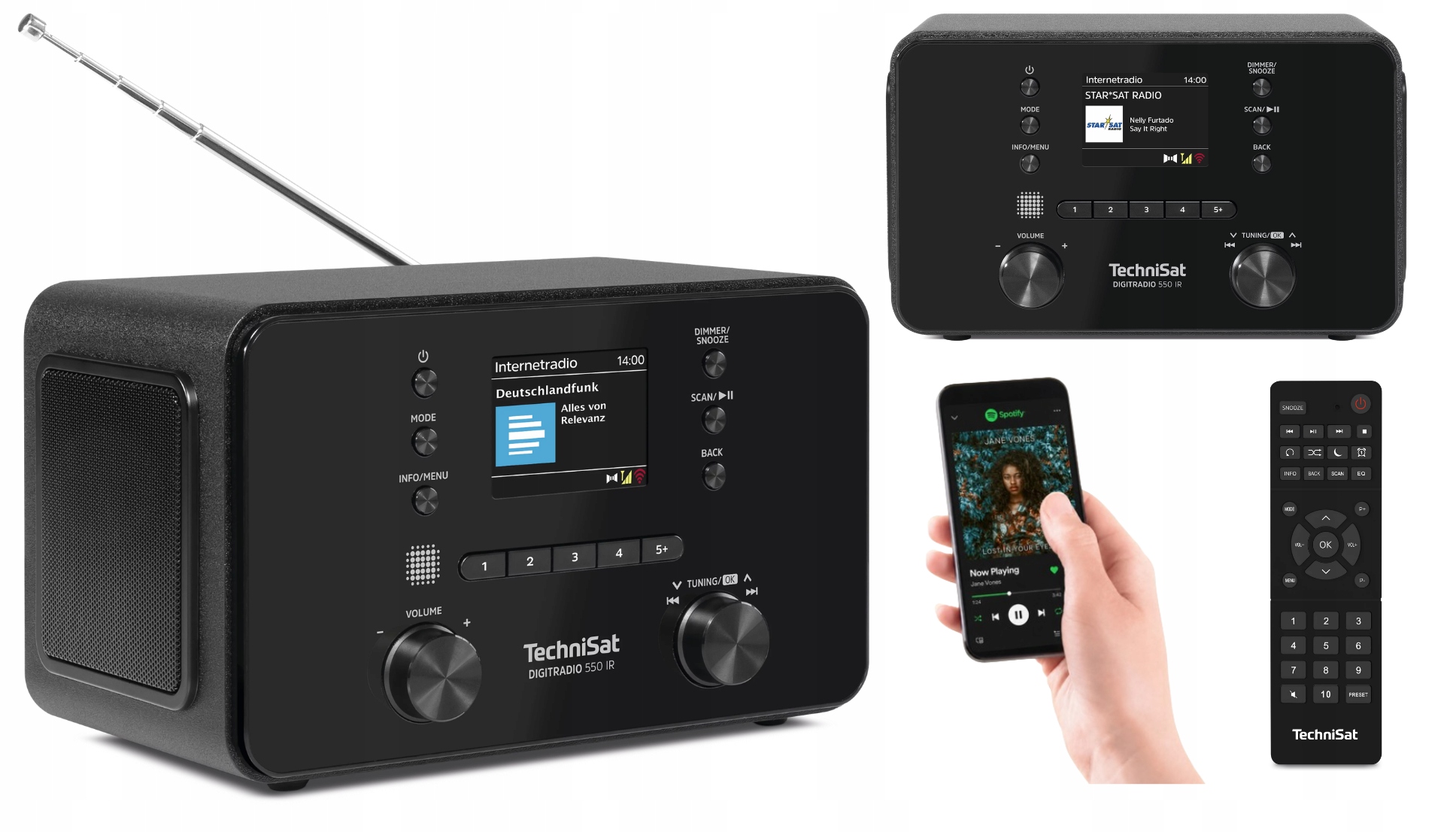 Kompaktné internetové rádio TechniSat Digitradio 550 Ir Dab+ Fm Bluetooth