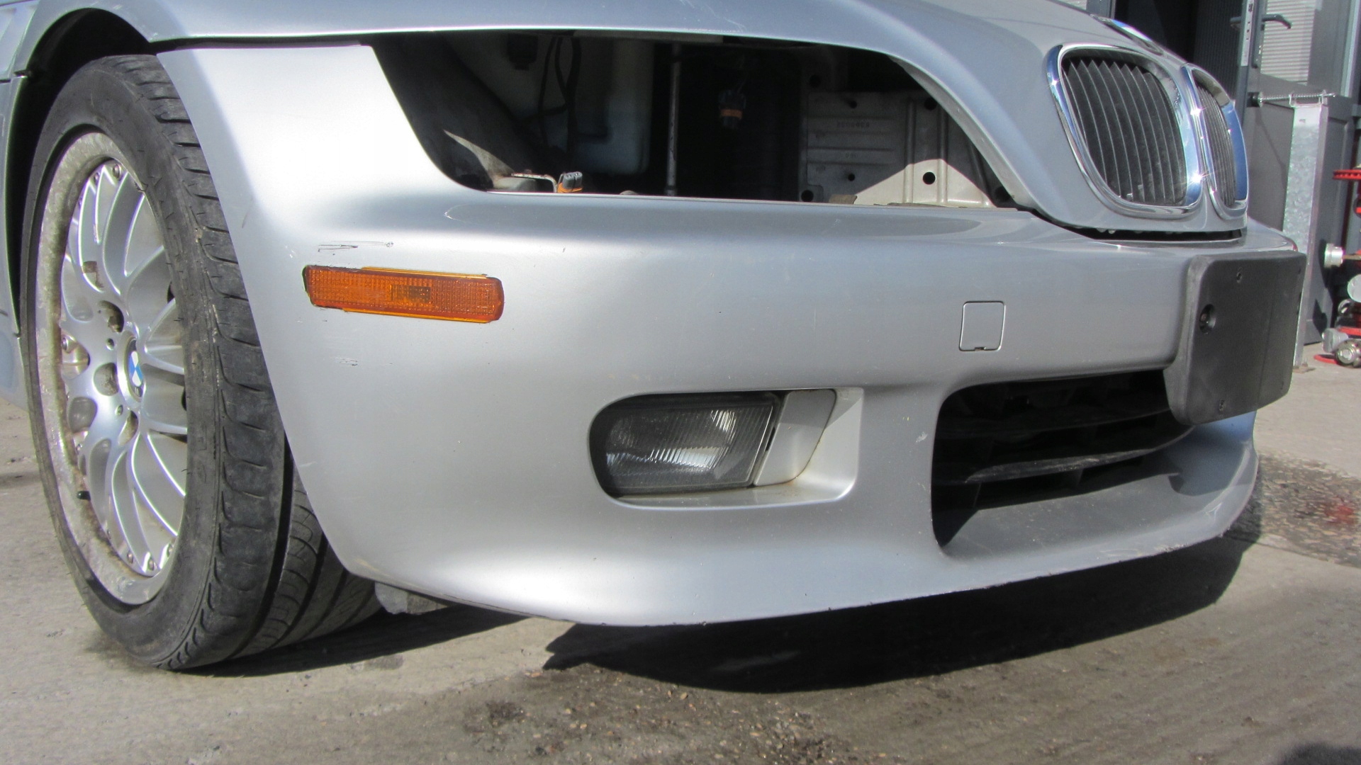 BMW Z3 E36 bumper front front complete 354 TITAN SILBER 51110307536 XX