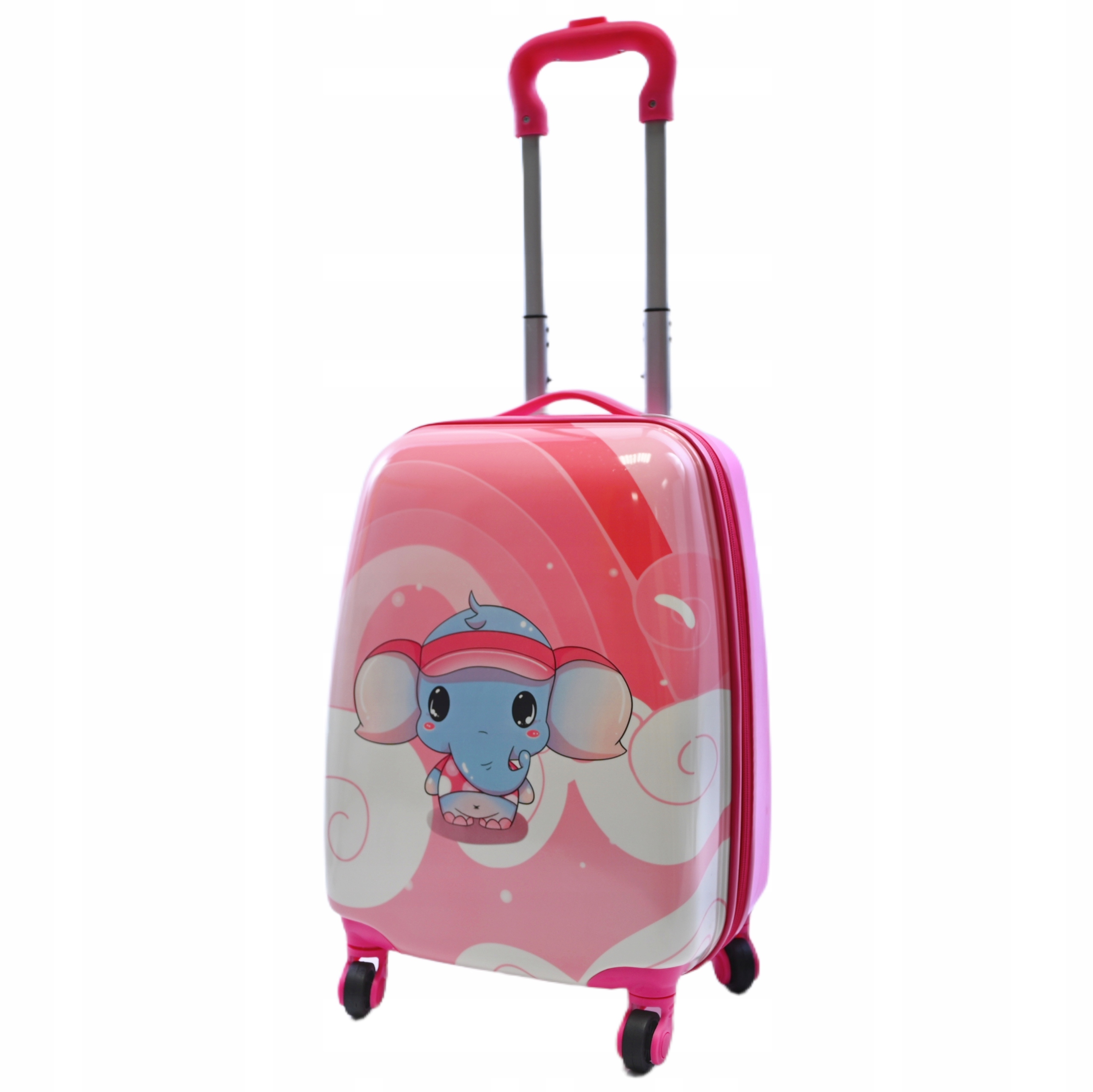 WALIZKA KABINOWA DLA DZIEWCZYNKI SŁOŃ BAGAŻ DZIECIĘCA TORBA PODRÓŻNA KÓŁKA