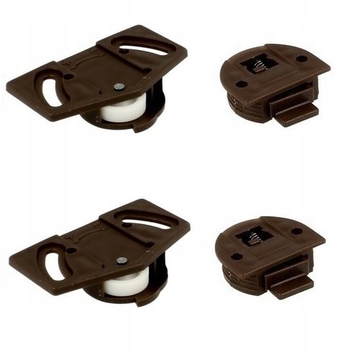 ZACZEP ROLKA WÓZEK KÓŁKO DRZWI PRZESUWNYCH SZAFY SZAF KÓŁKA ROLKI KOMPLET