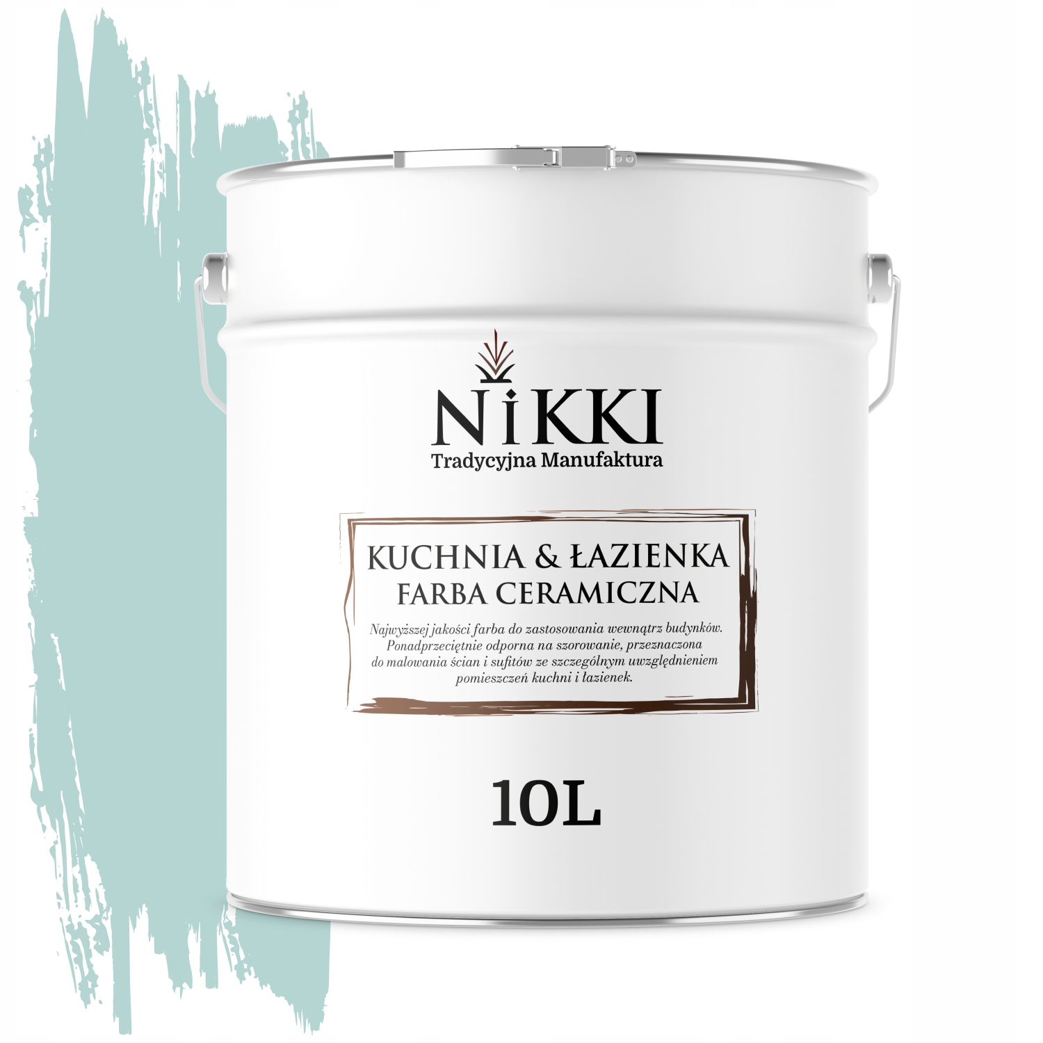 Keramická Farba Kuchyňa Kúpeľňa Farba Mätová Svetlá H1561 Mat 10 L Nástenná