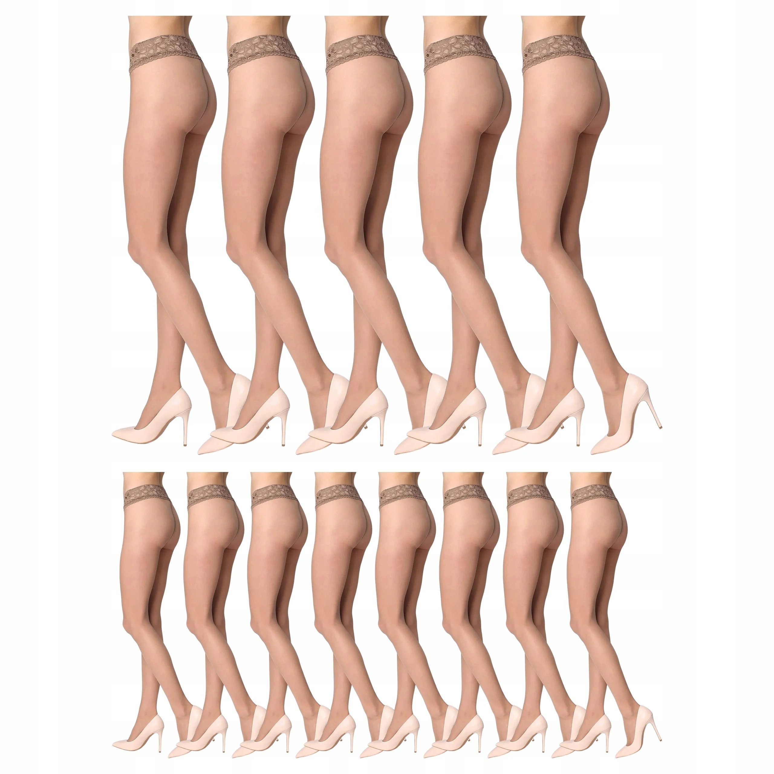 13 x Punčocháče Erotic Vita Bassa 30 den Marilyn Antilope 3-M