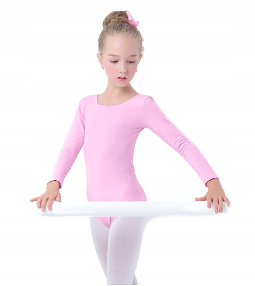 

Body Gimnastyczne Długi Rękaw Balet Róż 140/146