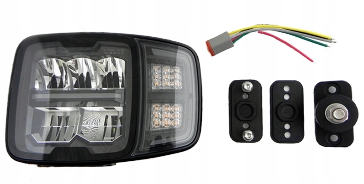 LAMPA REFLEKTOR PRZÓD LEDOWY LEWY KOPARKO-ŁADOWARKI JCB VOLVO CAT MANITOU