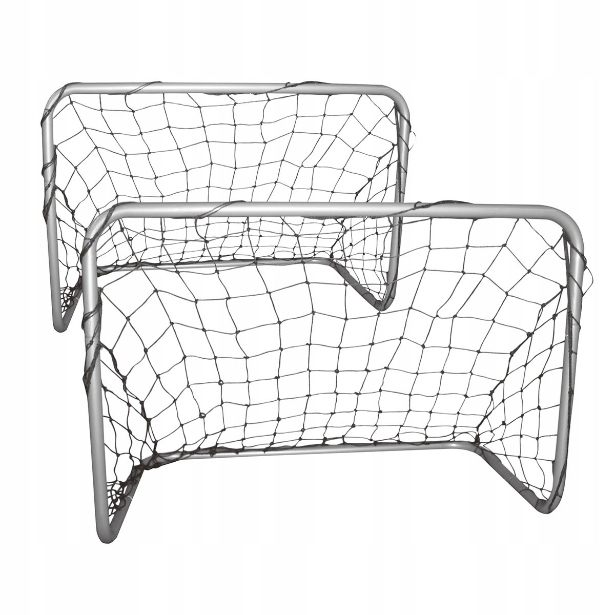 2x BRAMKI DO PIŁKI NOŻNEJ METALOWE Z SIATKĄ