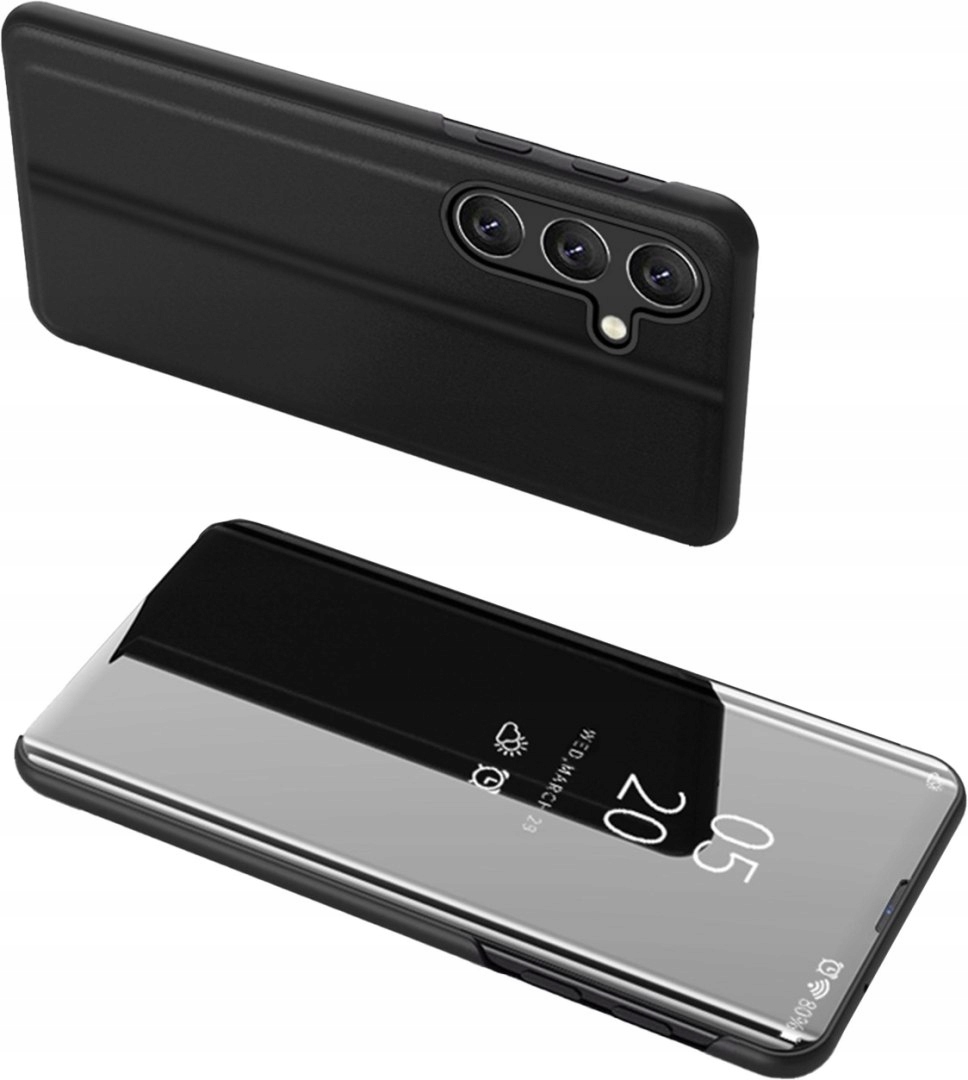 Clear View Case etui do do Samsung Galaxy A24 4G pokrowiec z klapką czarne